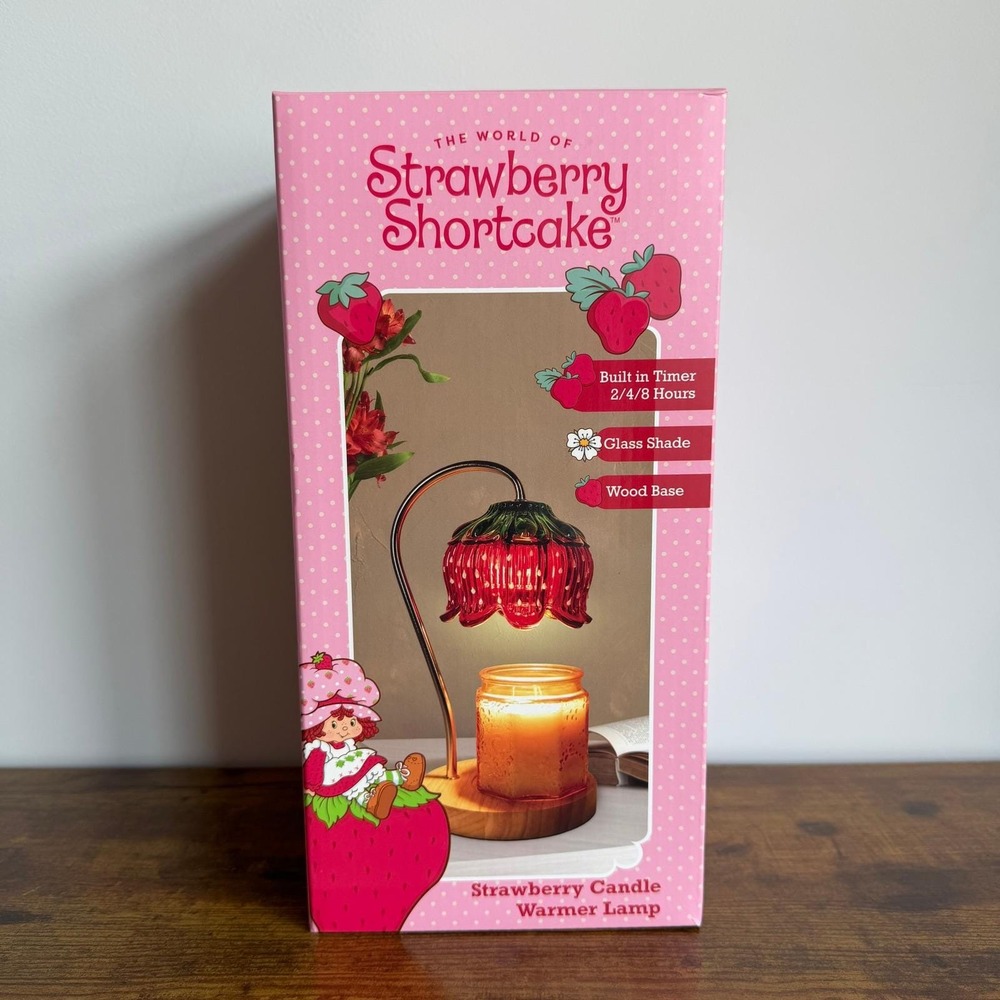 New Strawberry Shortcake Candle Warmer Table Lamp Red Fragrance Vintage Style